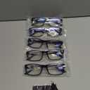 Gaoye Professional Reading Glasses for All Day - Computer Readers with Blue Light Protection - Value Pack (B1-5 Pack Light Black)