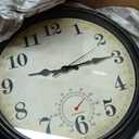Wall Clock Battery Operated Silent Vintage Wall Clocks for Living Room 16 Inch Bronze, Large