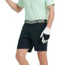 M MAELREG Mens Polo Shirts Short Sleeve Jacquard Performance Moisture Wicking Lightweight Casual Active Mens Golf Shirt (Green, XXL)