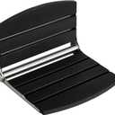 17.5" Wall Mounted Shower Seat, Fold Down Shower Seat Wall Mounted, HDPS Foldable Shower Seat, Folding Shower Seat Attached to Wall, for Inside Shower, Home Care(Black)