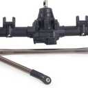 SCX10 II Axles Forward Transmission,Plastic Straight Front Axle with Metal Bevel Gear for 1/10 RC Crawler Axial SCX10 II 90046 47 RGT 86100 (Front Axle)