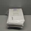 qiqee Auto-pop up 50 Packs Bakery Box With Window 8x8x2.5 inch White Pie Boxes Pastry Box