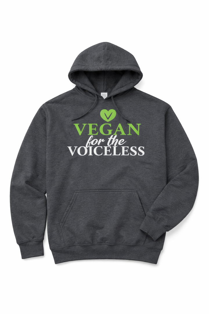 Vegan for the Voiceless Hoodie, Size Medium