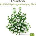 Nearly Natural 41in. UV Resistant Artificial Hydrangea Hanging Plant (Indoor/Outdoor) - Set of 2