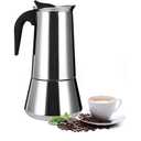 Expresso Stainless Steel Stovetop Espresso Coffee Maker Percolator 12 Cup 600ml Portable Italian Greca Cuban Coffee Maker for Big Family Home Office Camping, Work with Gas Electric Ceramic Stovetop