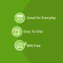 Amazon Basics Small Disposable Clear Plastic Cups, 9oz, 100 Count