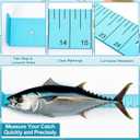 Zonon 1/8" x 3.5'' x 24" Fish Measuring Board Anodized Aluminum Fish Ruler