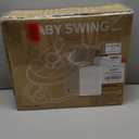 Baby Swings for Infants to Toddler, Portable Baby Swing with Extra Pad, Electric Infant Swing with 5 Speeds and Bluetooth Music, Indoor & Outdoor (White)