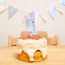 Silly Goose 1st Birthday Cake Tooper - Duck Cake Topper - Pink Silly Goose First Birthday Decorations,Goose Number 1 Cake Topper,Funny Duck Birthday Party Supplies