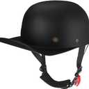 Baseball Cap Motorcycle Helmet,DOT Approved Vintage Open Face Unisex-Adult Half Helmets,- for Scooter, Moped, Street Cruiser, Jet, Medium