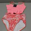 ZAFUL Tankini Swimsuit Tummy Control Bathing Suits Two Piece Swim Top with High Waisted Bottom (Pink, M)