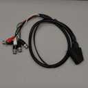 XTPTFABS Female RGB Euro SCART to 4 RGB BNC and 2 RCA Adapter Audio Video Gaming Cable, Use for Sony PVM BVM Series Monitors,JVC Series TM-H1750CG TM-H1950CG Monitor, Neo Geo CD Console etc