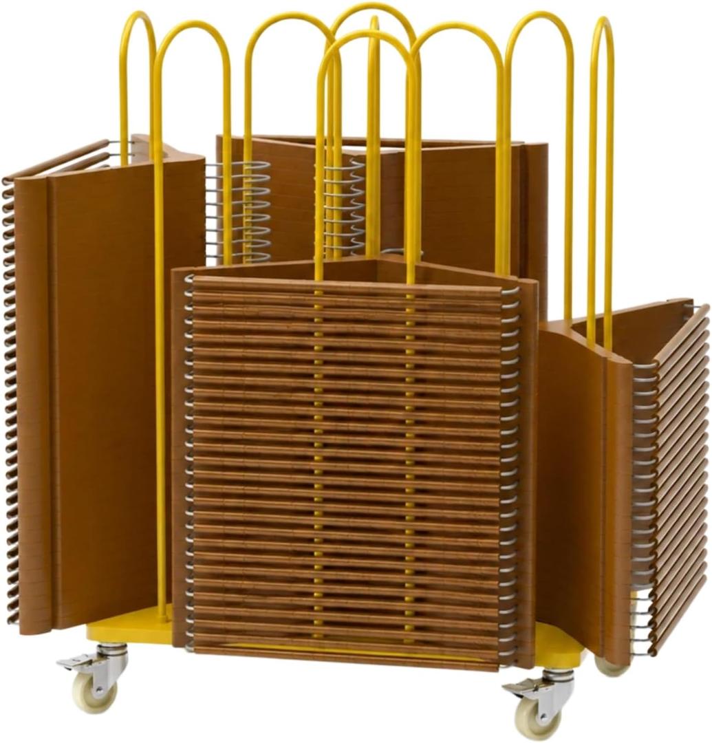 Upgraded Hanger Organizer Stacker Rack with Lockable Brake Wheels
4-In-1 Metal Clothes Hanger Stand with Wider Spacing to Fully Utilize 4 Sides, for Closet Laundry Garment Shops, Gold
