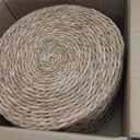 Colingmill 13 Inch Round Woven Placemats Bulk, Natural Rattan Wicker Chargers, Farmhouse Boho Straw Place Mats for Wedding Home Dining Party Table Decor Water Hyacinth Braided Placemat(30 Pcs)