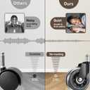 Office Chair Wheels, Set of 5 Caster Wheels Office Accessories, 3 Inch Heavy Duty Casters for Chairs to Replace Office Chair Mats, Smooth & Quiet Universal Fit for Most Chairs(5 Pack)