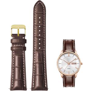 Quick Release Genuine Leather Watch Band Italian Alligator Grain Calfskin Business Casual Universal 12 to 24mm Men Women