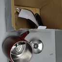 Moss & Stone Electric Coffee Percolator  Red Body Coffee Maker with Stainless Steel Lid, Percolator Electric Pot, Fast Boil 10 Cup Red Camping Coffee Pot