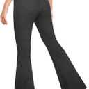 CLOZOZ High Waisted Flare Jeans for Women Stretchy Pull On 70s Bell Bottom Jean Pants Trendy Fashion Fitted Pant with Pockets (Medium, Denim Black)