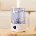 Large Room Humidifier for Bedroom Home 7.8L, Covering 600 ft, Top Fill Cool Mist Ultrasonic Air Humidifier with Essential Oil Diffuser, Whisper Quiet, Dual Mist, 44H Runtime & Timer Function