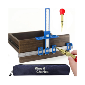 Cabinet Hardware Jig, King&Charles Cabinet Handle Jig with Automatic Center Punch, Avoid Jitter Caused by Direct Drilling. Use for Handles and Pulls on Drawers/Doors, Perfect Set. Cabinet Hardware Jig, King&Charles Cabinet Handle Jig with Automatic Center Punch, Avoid Jitter Caused by Direct Drilling. Use for Handles and Pulls on Drawers/Doors, Perfect Set.