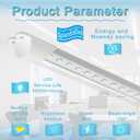 4FT Magnetic LED Retrofit Kit,Recessed T8T10Fluorescent Light Retrofit LED Light Tube,Panel Light,Troffer Quick Retrofit LED Light Kit ,No Professional Tools Required,36w, 5000K White light (2 pack)
