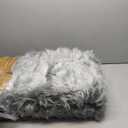 Goolela 5x8 Area Rug Faux Fur Rug Fluffy Washable Grey Sheepskin Large Rug for Living Room Bedroom Shag Soft Home Decor Rectangle