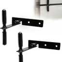 2 Pack Rv Refrigerator Door Latch, Camper Fridge Door Latch 1-3/16" Hole Spacing, Keeps The Doors from Swinging Open While Traveling