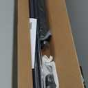 Room Divider 6FT Folding Privacy Screens with Lockable Wheels, 4 Panel Room Partition for Room Separator, 88" W Freestanding Portable Fabric Wall Dividers for Home Dorm Studio Office, Black