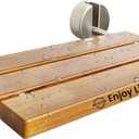 20 Inchs Teak Folding Shower Seat Wall Mounted, Fold Down Shower Seat for Inside Shower, Home Care Folding Shower Seat, Wall Mounted Shower Bench with 400 Lb. (Wood)