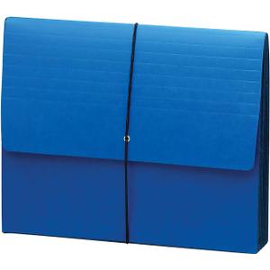 Smead Extra-Wide 5in Expansion Wallets, 12.375 x 10 Inches, Navy Blue, Sold as 1 Unit (71122)