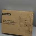 DOLALIKE Microwave Oven Rack, Expandable Microwave Stand Countertop Kitchen Utensils Tableware Storage, Carbon Steel Over Microwave Shelf Countertop with 3 Hooks