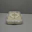 Snackle Box Container, Portable Snack Box - 8 Compartment Divided Serving Tray with Lid - Reusable Refrigerator Snack Fruit Veggie Tray - Perfect for Road Travel Party (1 Pack-8 Compartments)