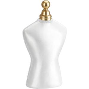 Tondiamo Vintage Velvet Necklace Display Stand White Mannequin Velvet Jewelry Necklace Holde Elegant Decor for Wedding Jewelry Selling Vendors Trade Shows (13.39 x 6.69 x 3.54 Inches)