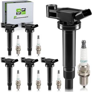 UF267 Ignition Coil Pcak 4589 Spark Plug Fit for Toyota Camry Sienna Avalon Highlander for Lexus ES300 RX300 3.0L V6