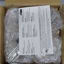 RÉΑLWÁY Iced Coffee Cups with Lids and Straws, 20 OZ Glass Tumbler with Straw and Lid, Clear Ribbed Glass Cups Reusable to Go Coffee Tumbler for Matcha, Smoothie, Cocktail,Latte, 4 Pcs