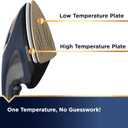 BLACK+DECKER Press & Steam 2-in-1 Iron and Steamer, 180% More Steam & One Temperature Technology, Ceramic Soleplate, Safe on All Fabric Types