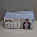 AMZPONY Cordless Neck Massager for Pain Relief Deep Tissue, Rechargeable Shiatsu Neck and Back Massager with Heat Kneading Shoulder Massage for Body Muscle Pain Relief,Gifts for Dad Mom Friends (Black)