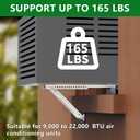 Window Air Conditioner Support Bracket,Universal AC Support Bracket Heavy Duty, Up to 165 lbs,