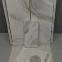 Large Stone Dish Drying Mat for Kitchen Counter, 2 PCS Quick Dry Stone Mats, Foldable Water Absorbing Diatomaceous Earth Drying Dishes Pad for Countertop Bottle Utensil Cup(Yellow White 24"x16"&8"x4")