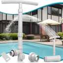 (2025 Upgrade)Pool Fountain for Above and In-Ground Pools, Dual Spray Sprinkler Fountain, with Extension Tube,Adjustable Height,360Adjustable Waterfall for Cooling & SPA Relaxation, Pool Accessories