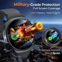 8 x LK 4 Pack for Samsung Galaxy Watch 8 Screen Protector 44mm 2025, Upgrade Top 9H+Tempered Glass, Easy to install for Galaxy Watch 44mm Screen Protector, 0 Bubble,HD