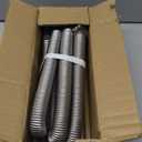 Diesel Heater Exhaust Pipe Flexible Exhaust Tubing Generator Flex Extension Pipe Stainless Steel 1"/2.5cm Inner Diameter (78INCH 200CM)