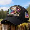 250th Anniversary USA Hat Adjustable United States Embroidered America Baseball Cap Eagle for Men Women Patriotic 4th of July Independence Day 250th Years Gift Merchandise Black (Black)