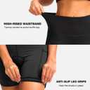 Women's Cycling Skirts 4D Padded Bike Shorts with Pockets High Waist Biking Skort for Road Mountain Bicycle Riding, M