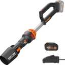 WORX Nitro WG543 20V Cordless Leaf Blower, Electric Blower with 410CFM & 130MPH, Blowers for Lawn Care with 3.8 Lbs, Battery & Charger Included