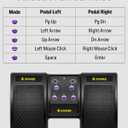 Donner Wireless Bluetooth Page Turner Pedal for iPad Tablets Phone Foot Pedal Rechargeable,Black