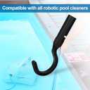 2 x Hook for All Robotic Pool Cleaner, Accessories Hook Swimming Pool Hooks for Poles Part for Robot Pool Vacuum Cleaner Including Cordless, Aboveground and Underwater, Attaches to Telescopic Poles
