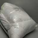 SAVORI Set of 2 Down and Feather Throw Pillow Inserts 22x22 Soft Fluffy Pillow Inserts with 100% Down-Proof Cotton Cover, Decorative Square Cushion Inner for Sofa Couch Bed-White