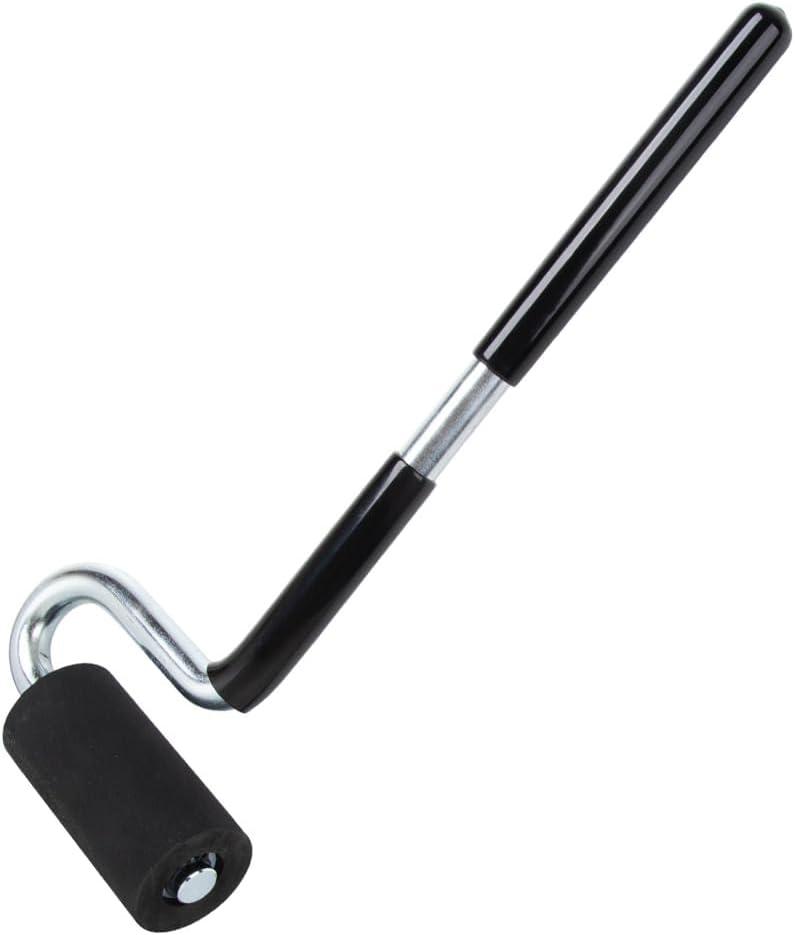 O'SKOOL 12" Edge Banding Roller  Rubber J Roller with Long Handle for Laminate, Veneer, Flooring, and Wall Applications