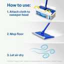 Clorox Disinfecting Wet Mop Pad, Disposable Mop Heads, Multi-Surface Floor Wipes, Rain Clean, 2 Packs, 24 Wet Refills Per Pack 